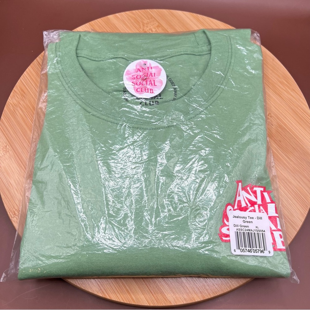 Anti Social Social Club Jealousy Tee - Dill Green Size XL